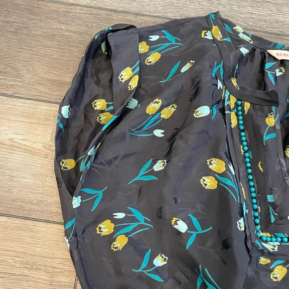 Rebecca Taylor Women's Grey and Gold Dress size 0 - Picture 4 of 12